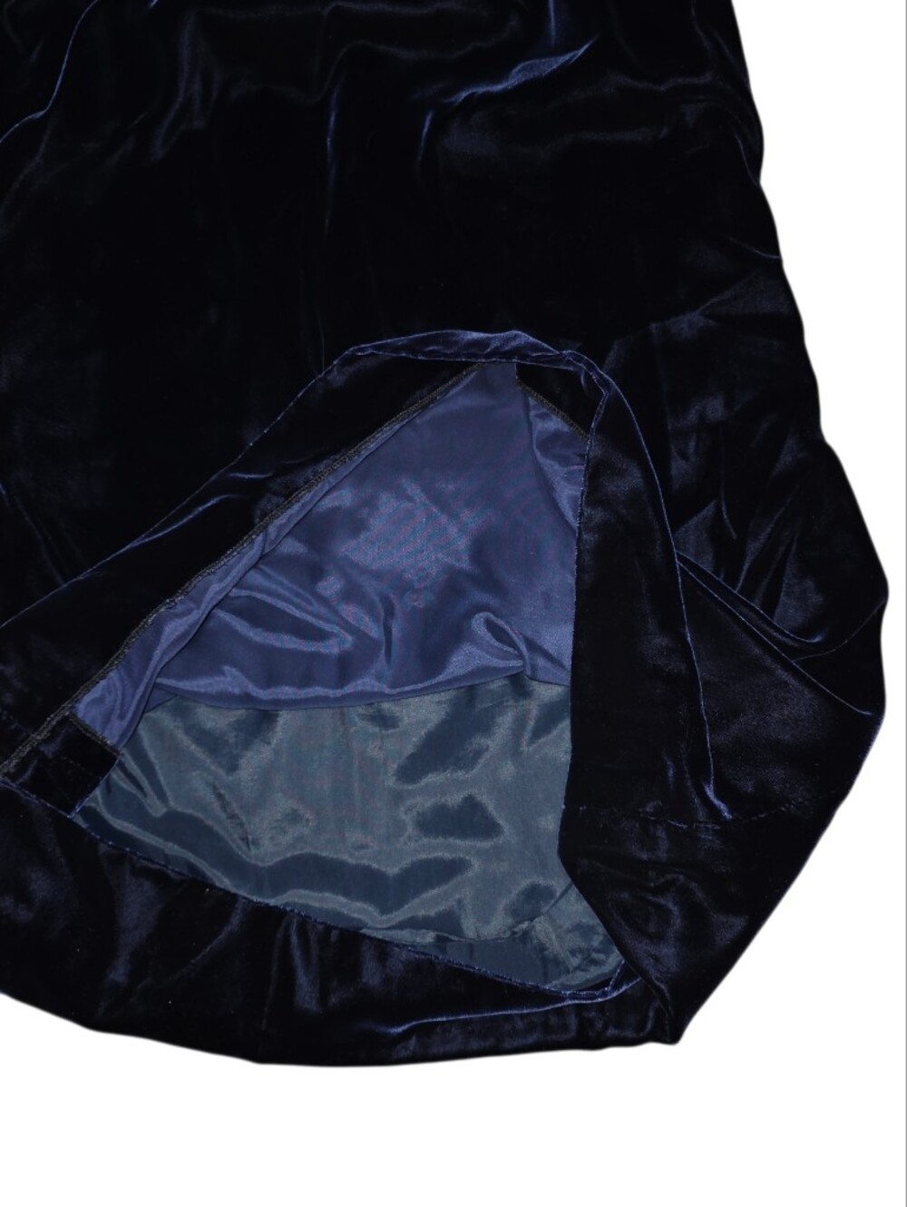 Vintage Nipon Boutique Blue Velvet Puff Sleeve Mini Dress Size 4 Coquette Party - Picture 10 of 13